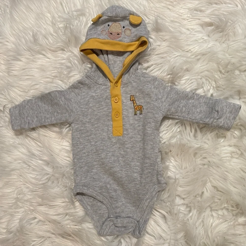 Little Me Baby Boy 3M Giraffe Outfit Set